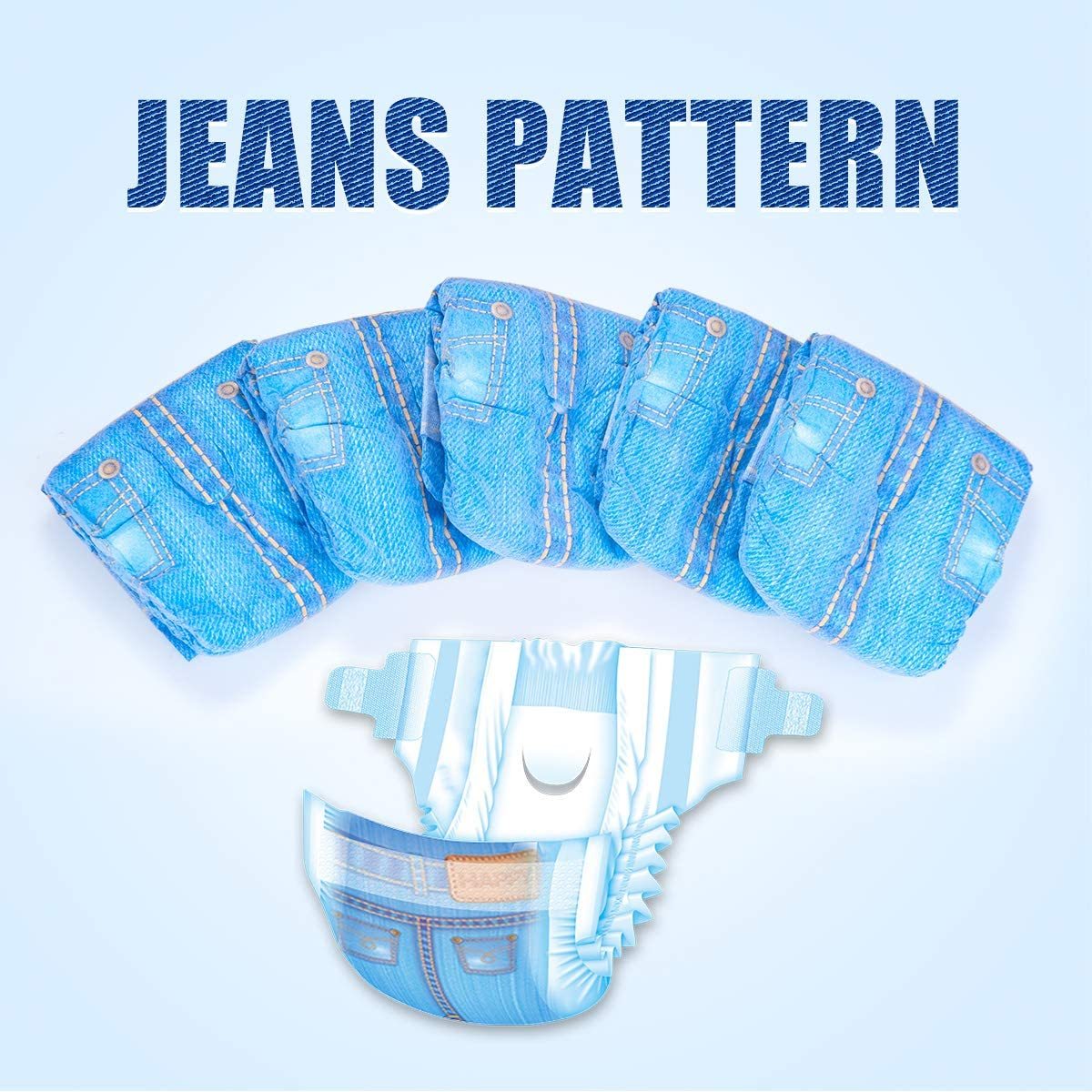 Pannolini Usa e Getta per Cani Femmina - Stile Jeans Super Assorbenti (Confezione da 24)