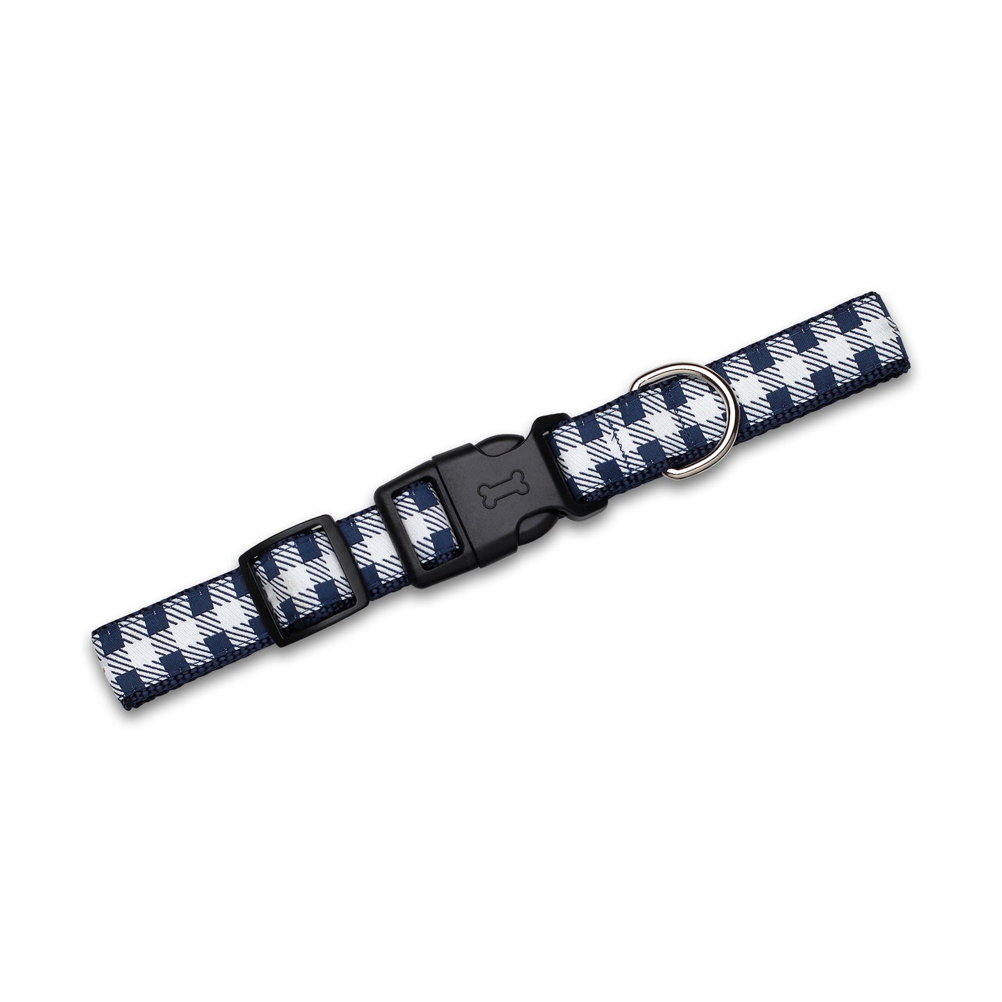 Collare per Cani - Fantasia a Quadri Picnic (Navy)