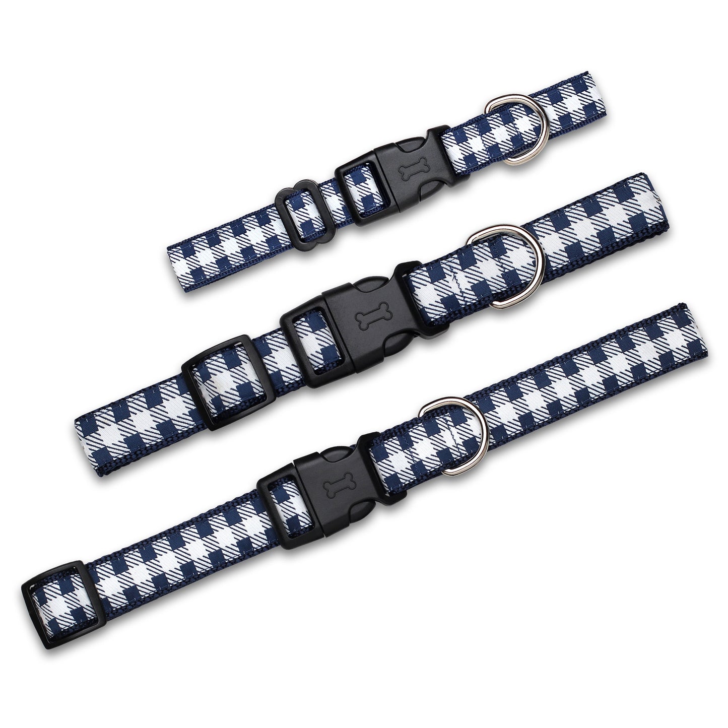 Collare per Cani - Fantasia a Quadri Picnic (Navy)