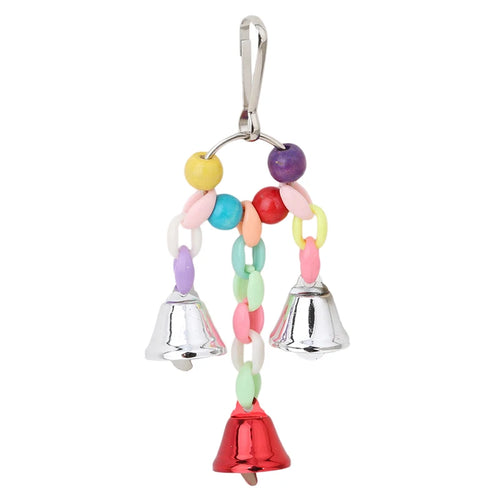 Parrots Toys Colorful Beads Bells Bird Cage Accessories For Pet Toy