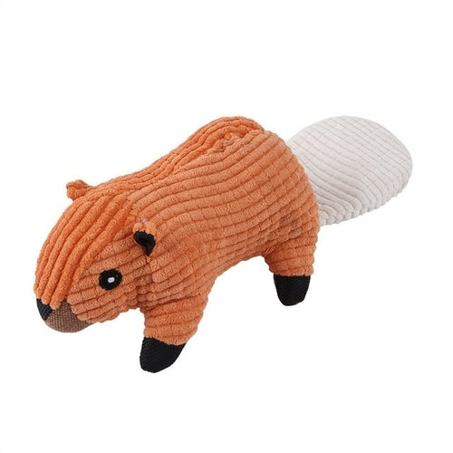 Giocattolo Morbido a Forma di Animale - Resistente e con Suono Squeaky