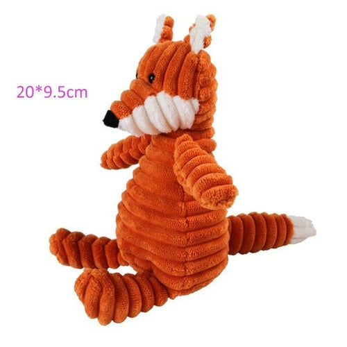 Giocattolo Morbido a Forma di Animale - Resistente e con Suono Squeaky