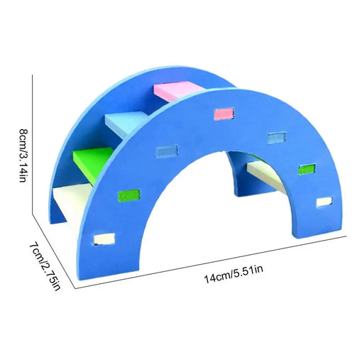 Giocattolo in Legno - Ponte Arcobaleno, Altalena e Seesaw